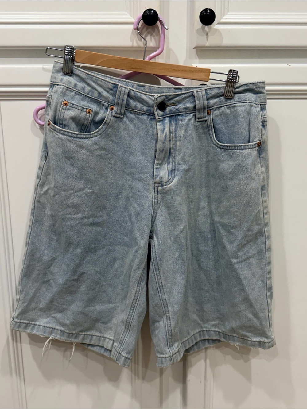 Women’s Bermuda Light Wash Denim Shorts